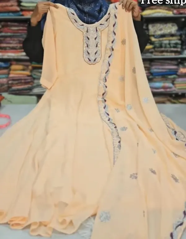 Kurti With Shawl | KS946